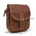Skórzana torba Miranda AM310 dark brown