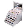 Szkatułka na biżuterię Miranda Wooden White