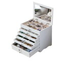Szkatułka na biżuterię Miranda Wooden White