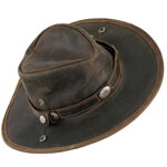 kožený klobouk