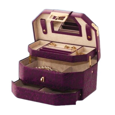 Szkatułka na biżuterię Gold Pack KL68 fioletowy