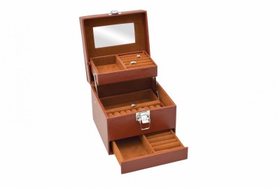Szkatułka na biżuterię JK Box SP-252/A22N brązowy