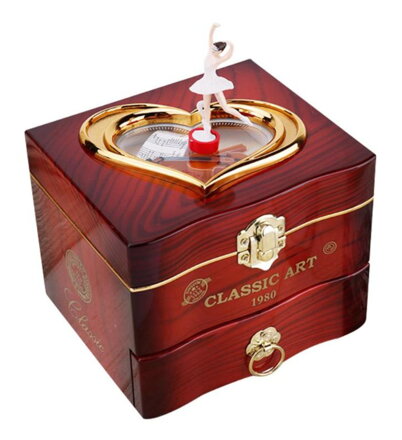 Szkatułka na biżuterię Miranda D1741 brązowa Szkatułka na biżuterię Miranda D1741 brązowa