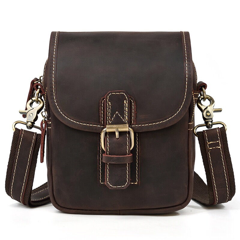 Skórzana torba Miranda AM310 dark brown Skórzana torba Miranda AM310 dark brown