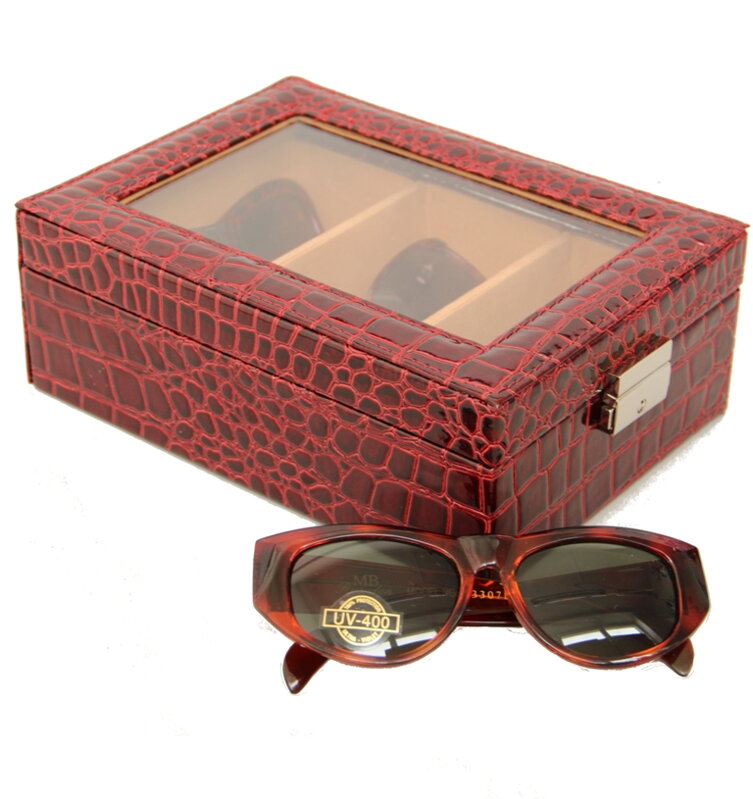 Pudełko na okulary JK Box SP-586/A10 czerwony Pudełko na okulary JK Box SP-586/A10 czerwony